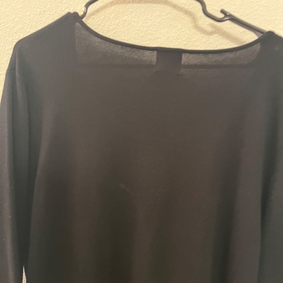 Black Ruby Rd Embelished Sweater Scoop Neck - Picture 4 of 11